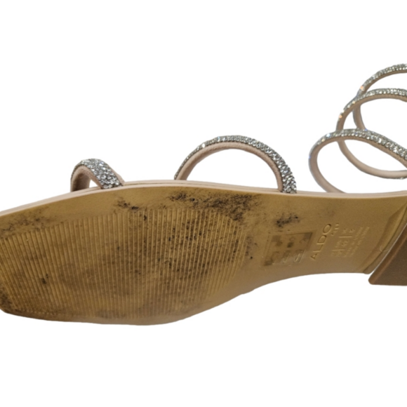 Rhinestone Gladiator Sandala Sz 10 - Picture 2 of 11